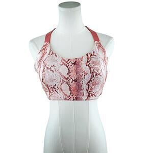 Victoria Secret On Point Snake Print Sports Bra Racerback Size 36D NWOT